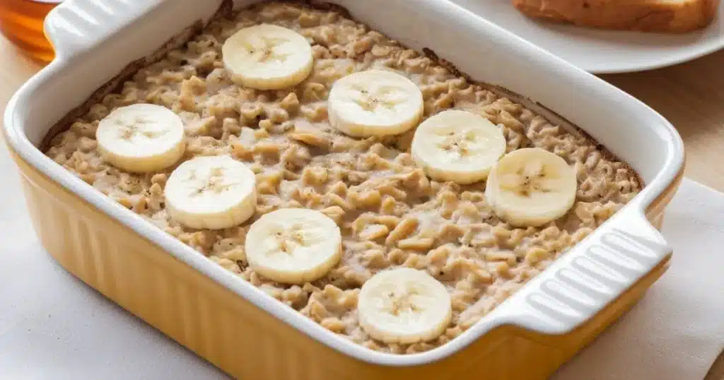 banana baked oatmeal 2