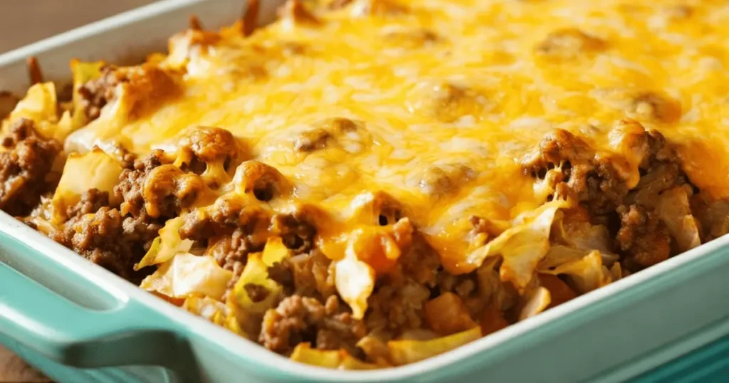 cabbage ground beef casserole