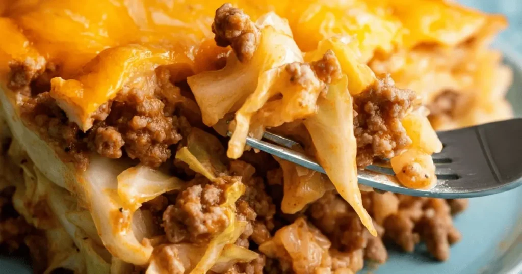 cabbage ground beef casserole